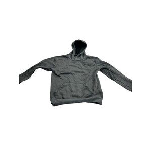 Quad Seven Gray Hooded Sweatshirt Size 16/18 Youth 100% Polyester Made In Egypt
